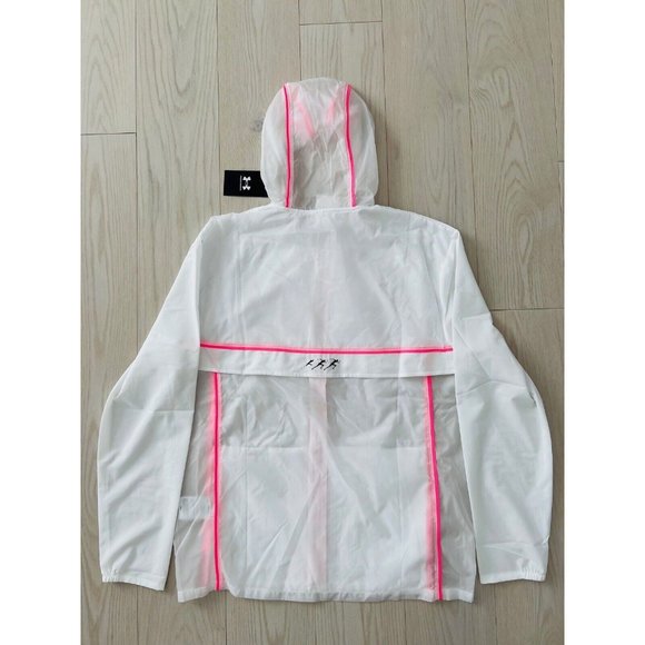 Under Armour 1374229 UA Run Anywhere Jacket White Pink Punk - Picture 5 of 5